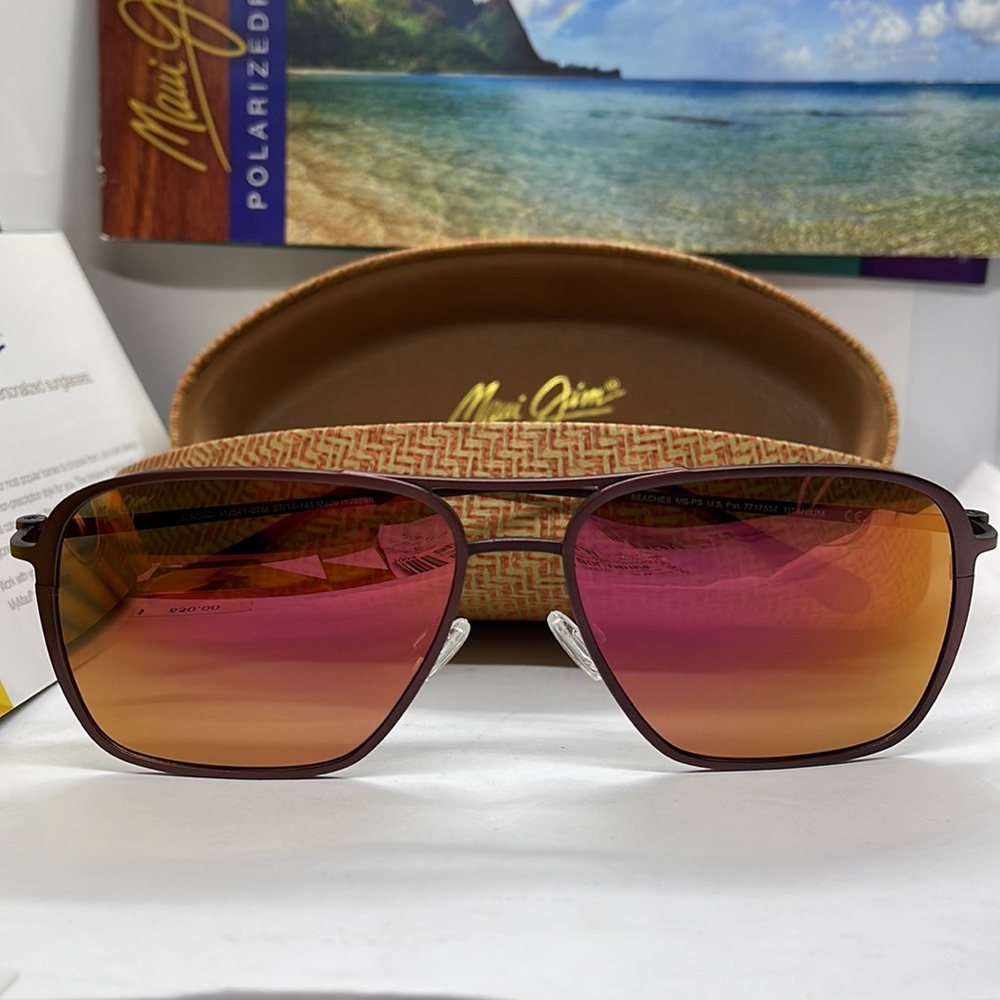 Brand New Maui Jim Polarized Classic double bridge Copper with Copper mirror - Picture 2 of 8